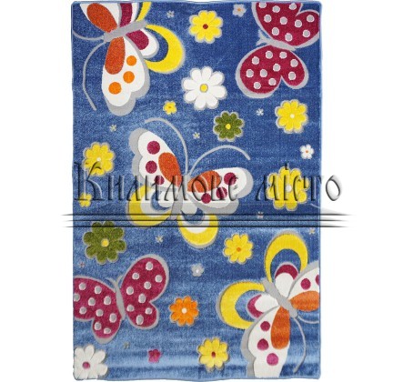 Children carpet KINDER MIX 52970 blue - высокое качество по лучшей цене в Украине.